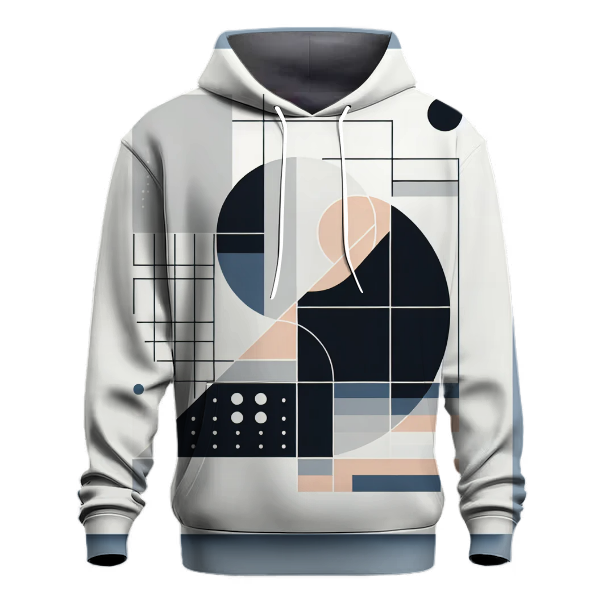 Modern Minimalist Shapes Hoodie