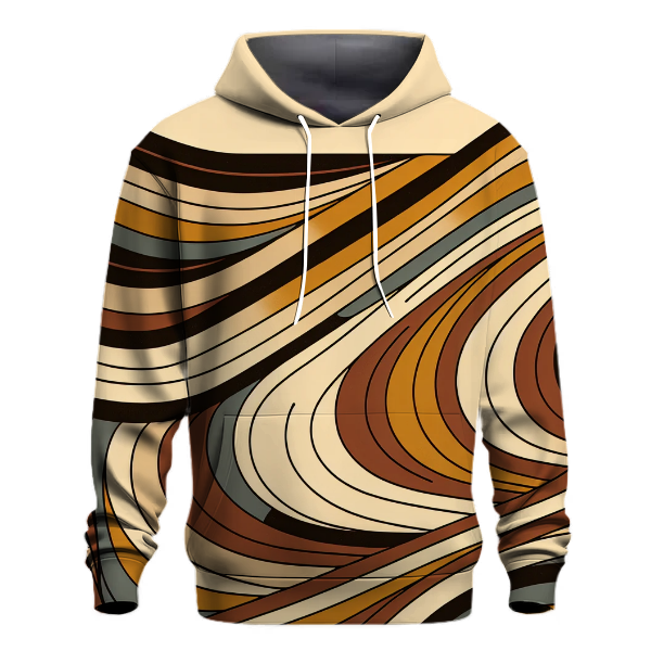 Vintage Groovy Lines Hoodie