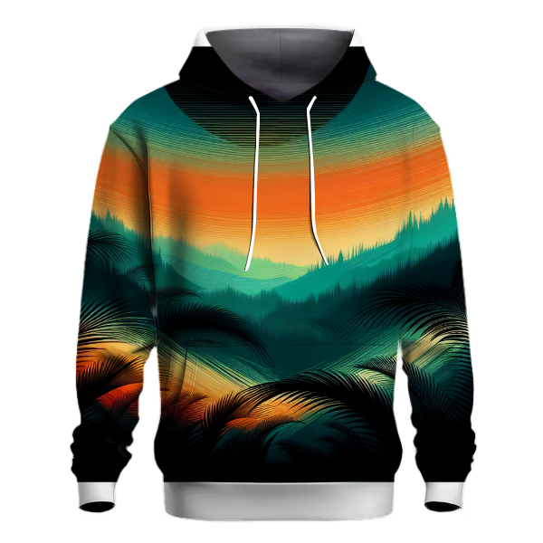 Jungle Sunset Gradient Hoodie