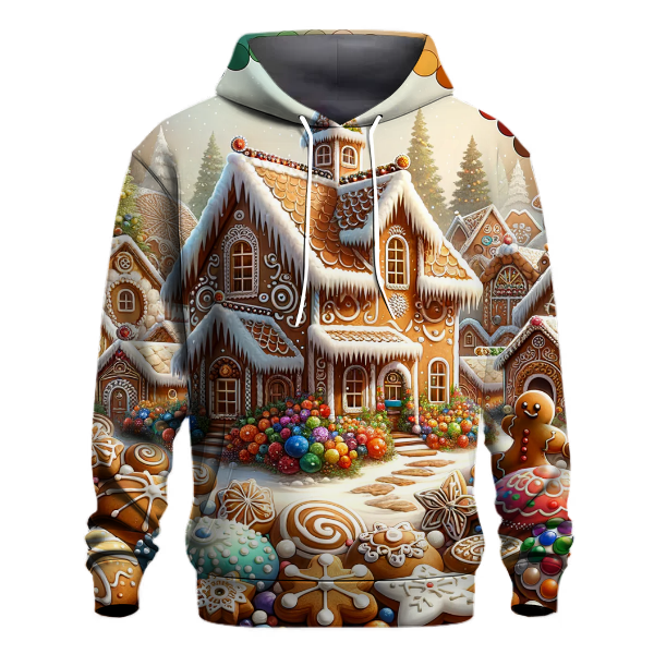 Frosted Gingerbread Village Hoodie