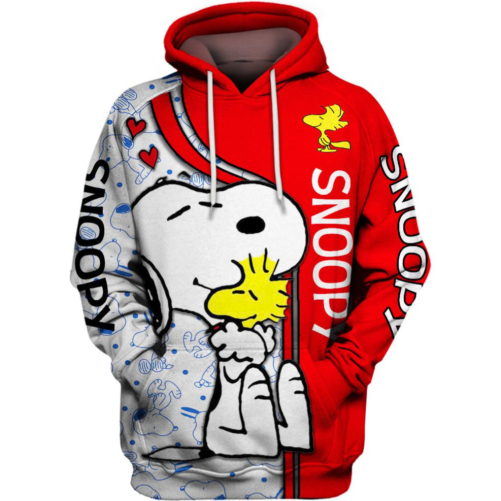 Animated Dog Pattern Hoodie And Leggings Set