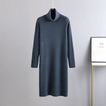 Warm Soft Thick Turtleneck Sweater Dress For Women