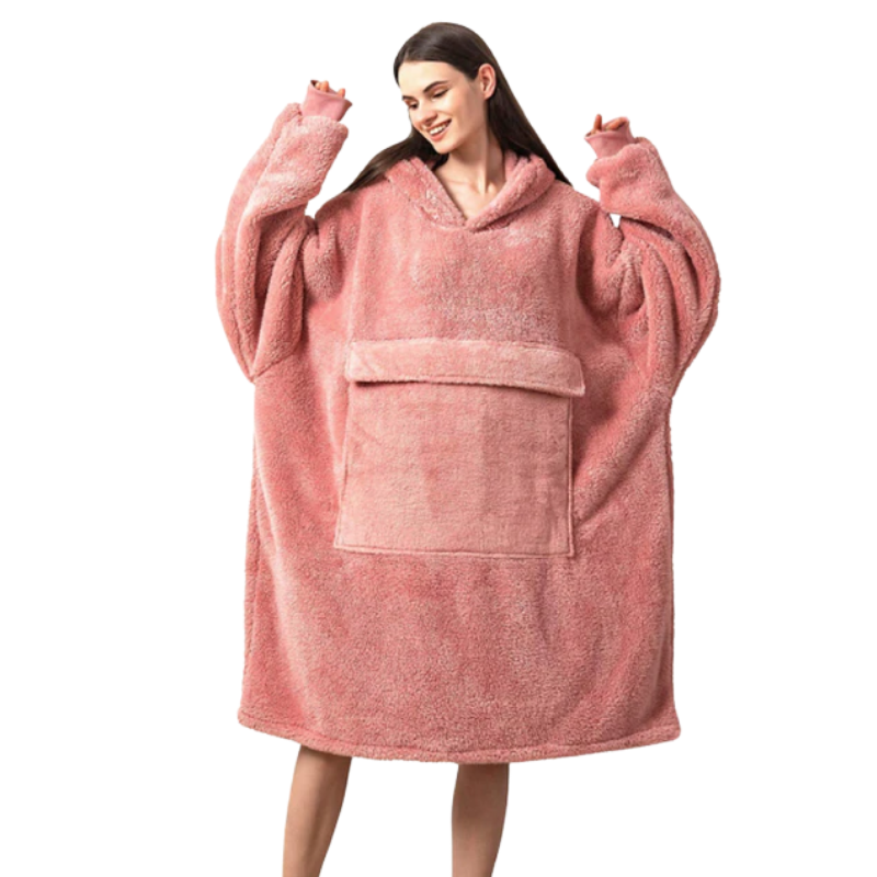 Winter Fleece Blanket Hoodie