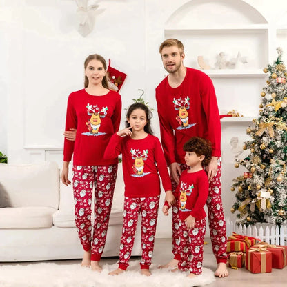 Reindeer And Santa Christmas Family Matching Set