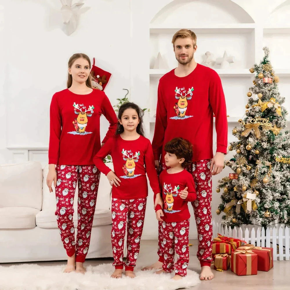 Reindeer And Santa Christmas Family Matching Set Babies