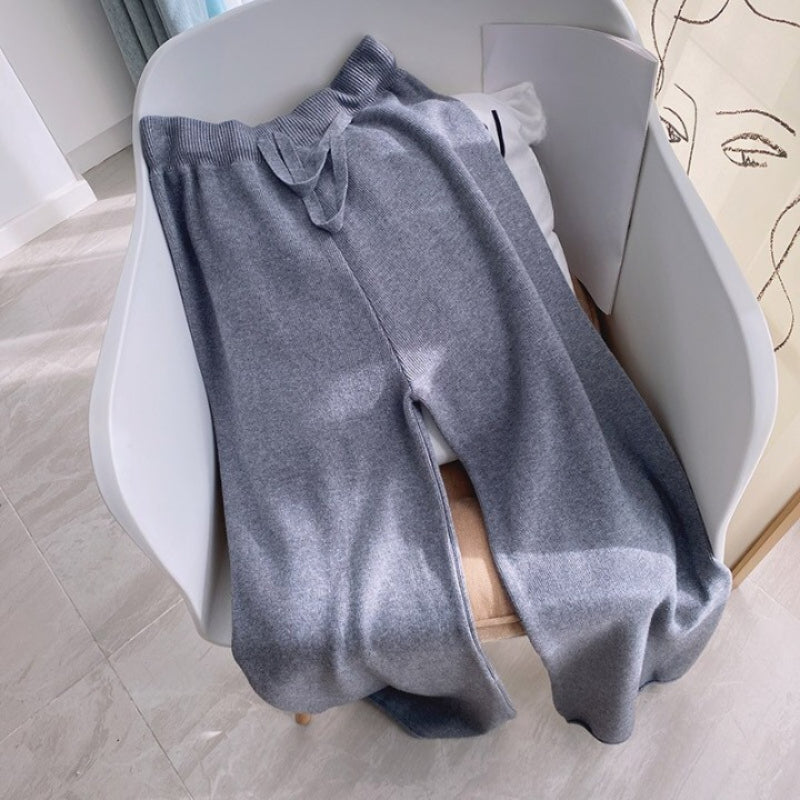 Casual Woolen Full Length Pants For Women