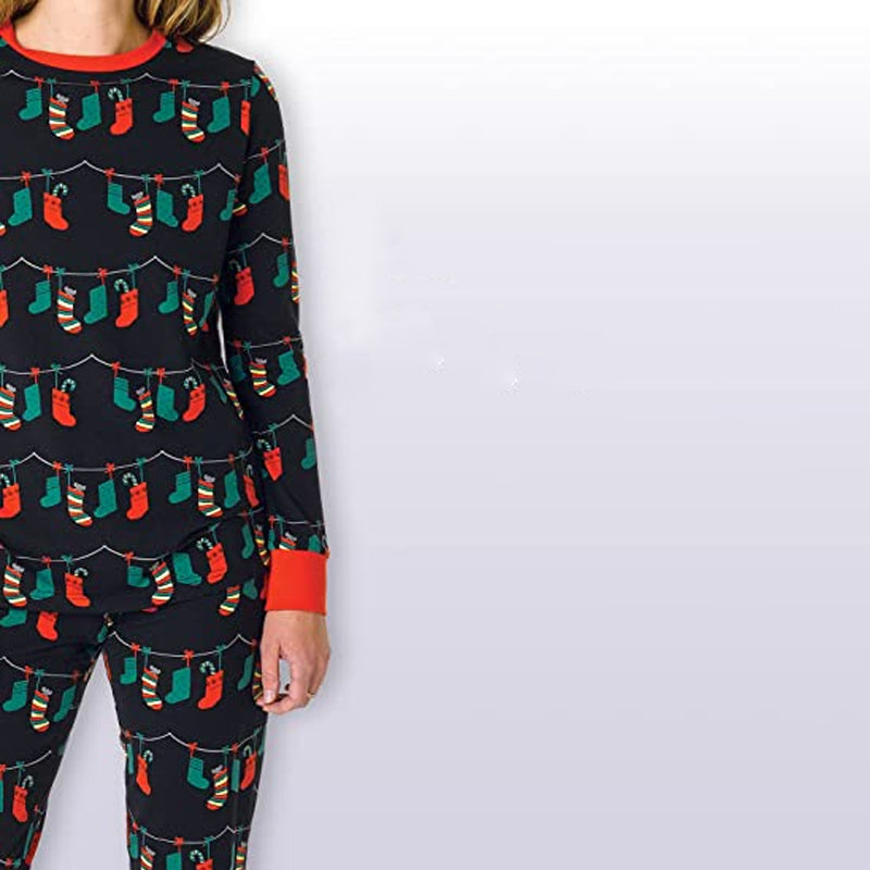 Christmas Lights Plaid Pattern Pajama