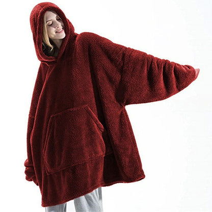 Winter Oversize Hoodies Blanket With Sleeves