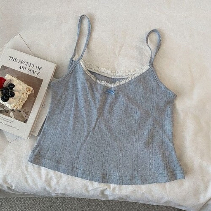 Camisole Vintage Short Tops For Women