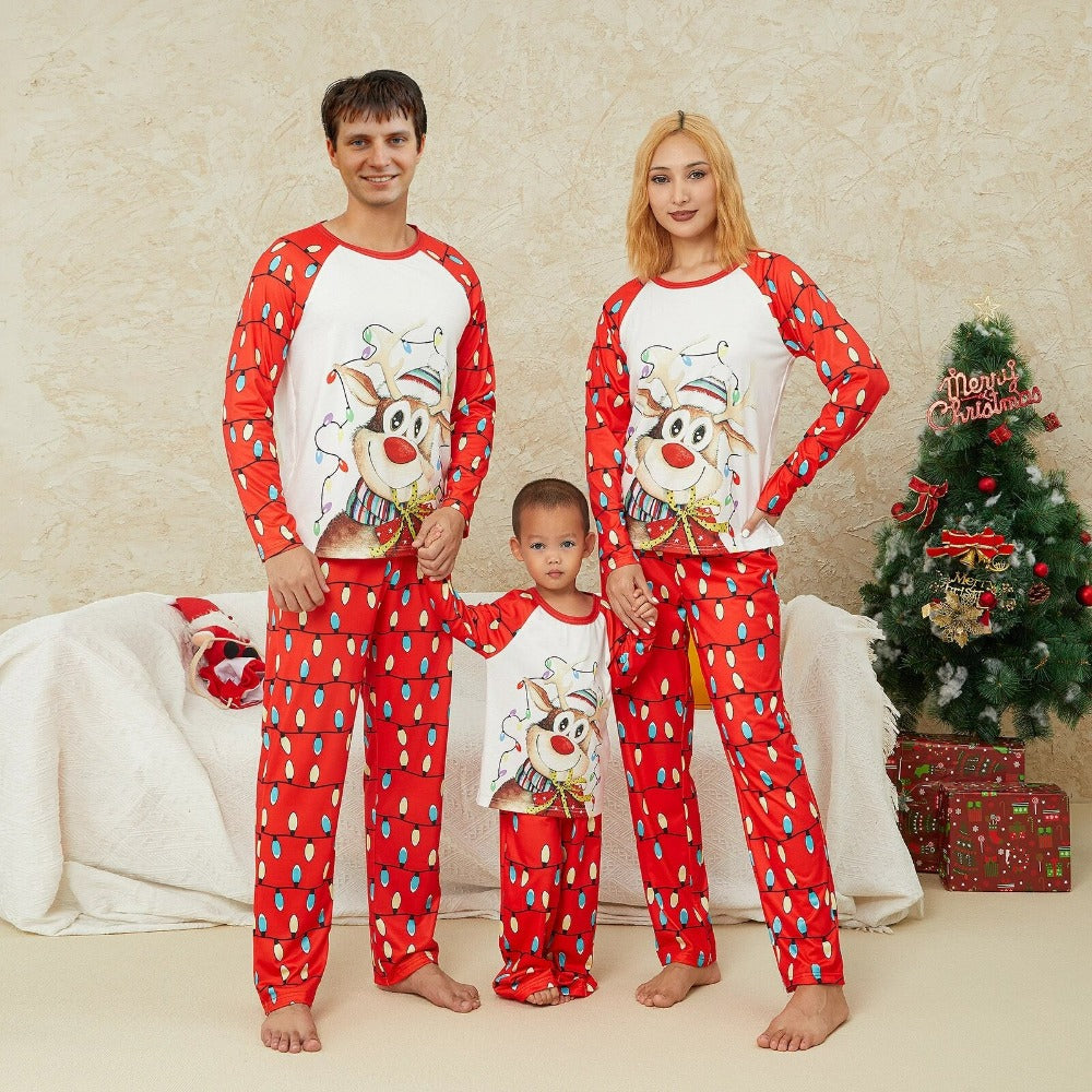 Christmas Festive Lights Family Pajama Set