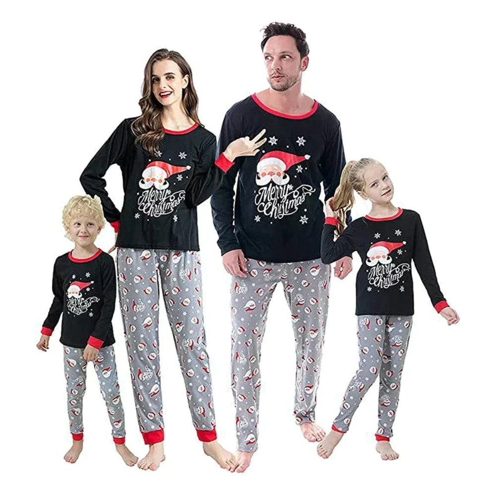 Christmas Santa Print Family Pajama Set Babies