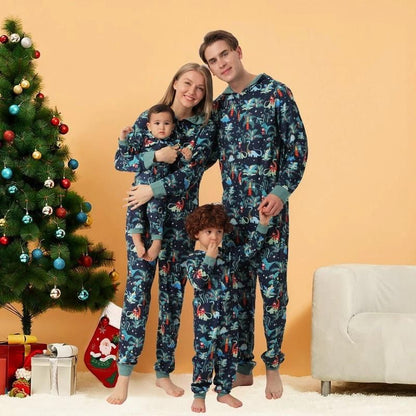 Dinosaur Christmas Family Matching Pajamas