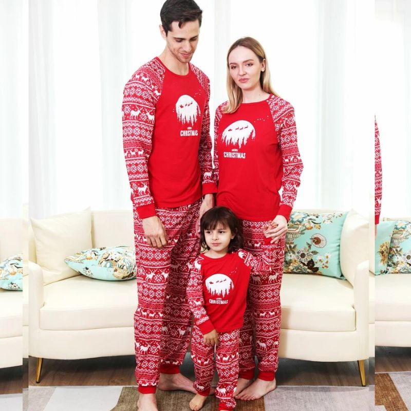 Deer Matching Pajama Set for Christmas
