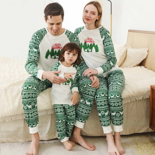 Elegant Festive Family Christmas Pajama Set Baby