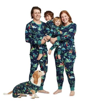 Dinosaur Christmas Family Pajamas