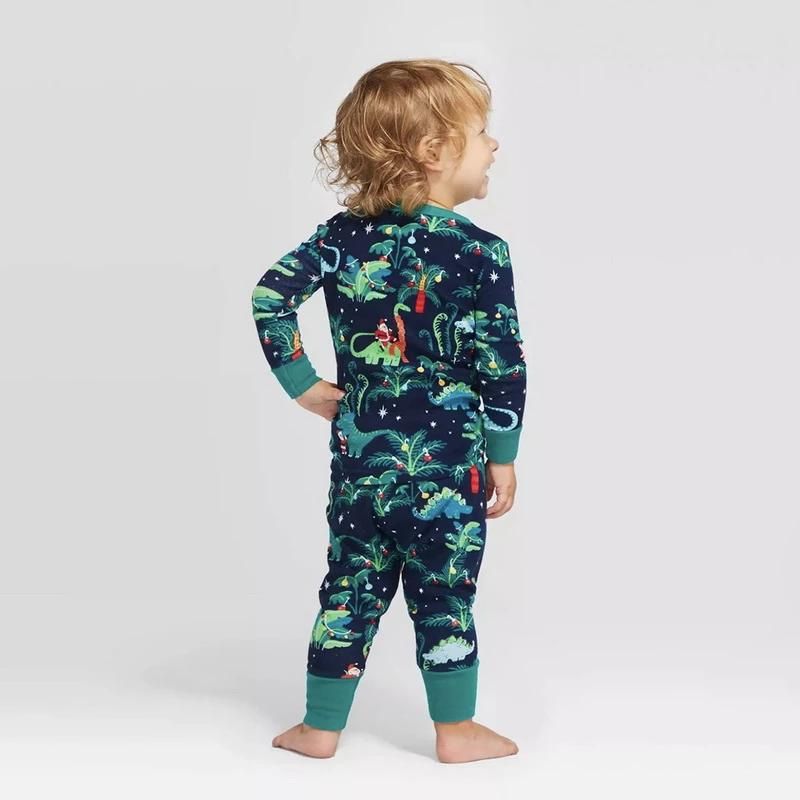 Dinosaur Christmas Family Pajamas