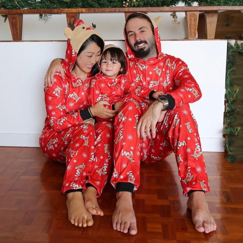 Coordinated Family Jumpsuit Pajama Set