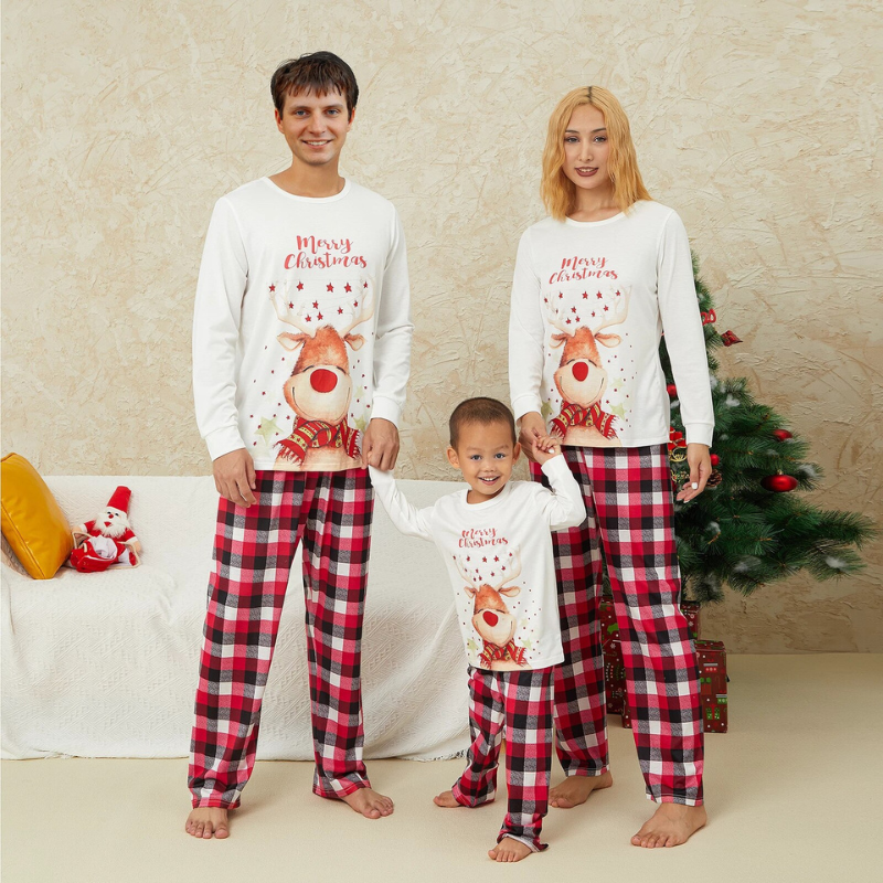 Elk Print Family Pajama Set Baby