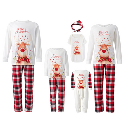 Elk Print Family Pajama Set