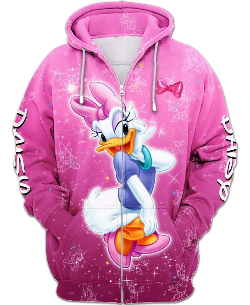 Daisy Duck Zip Up Hoodie 6XL