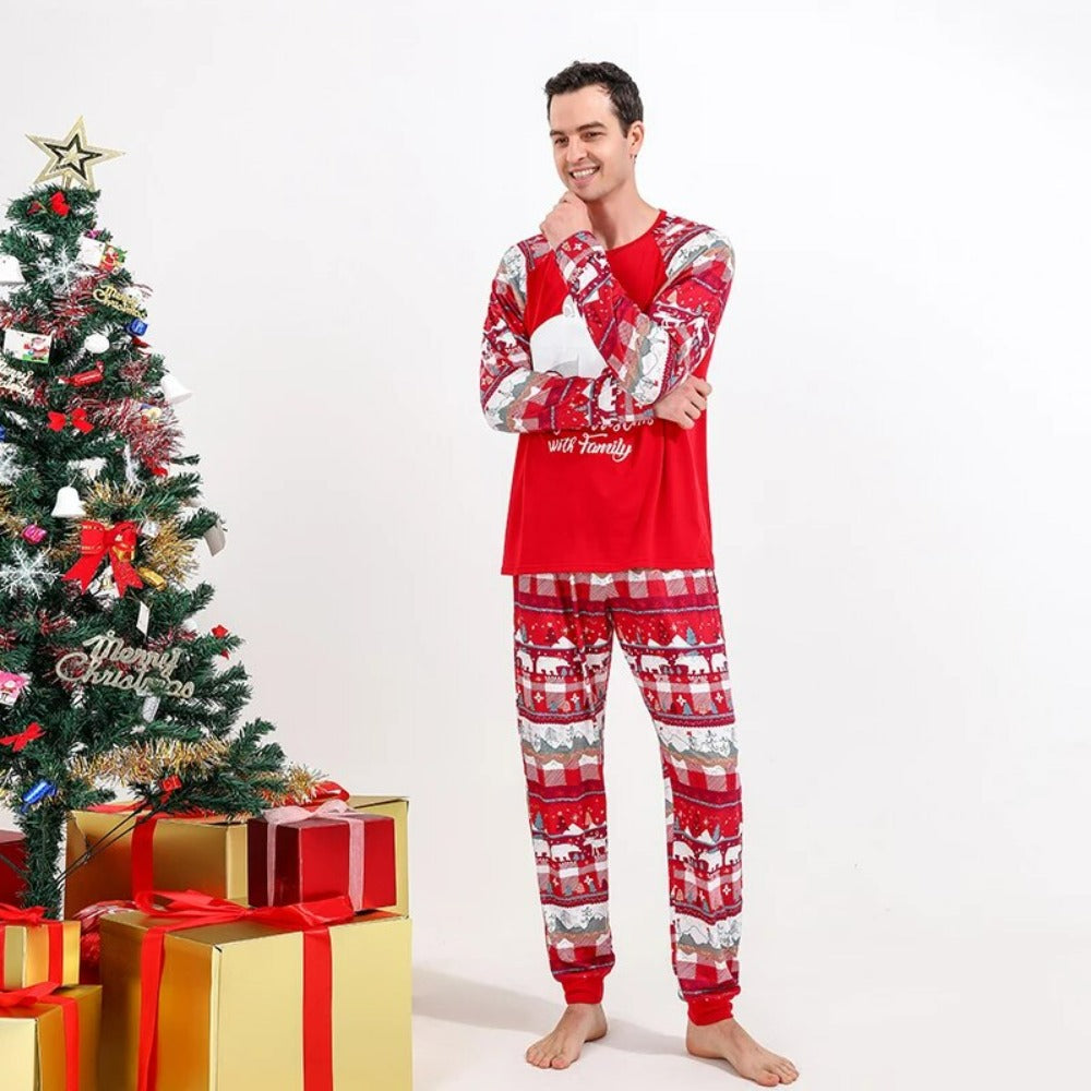 Christmas Festival Bear Family Matching Pajamas Men