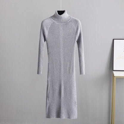 Elegant Slim Knitted Sweater Dress For Women