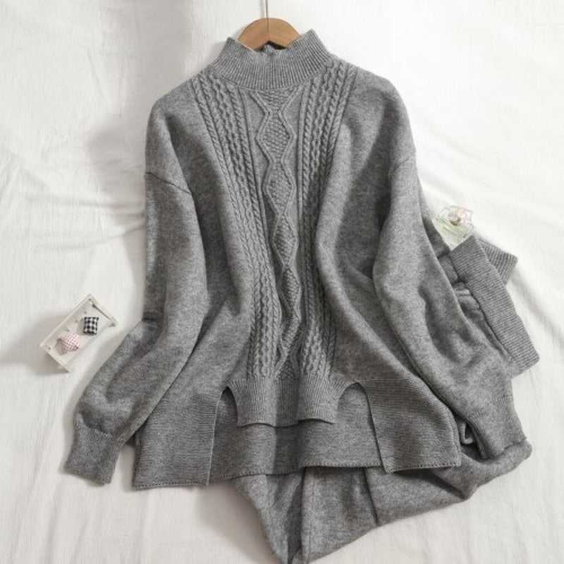 Oversize Loose Drop Sleeve Cashmere Sweater Tracksuits