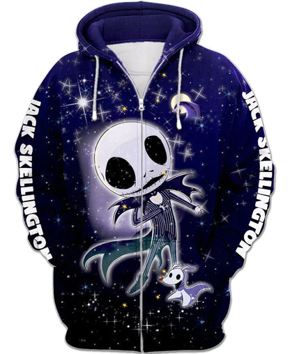 Jack Skellington Zip Up Hoodie