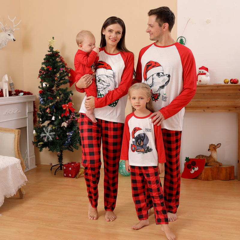 Dog And Cat Print Pajama Baby