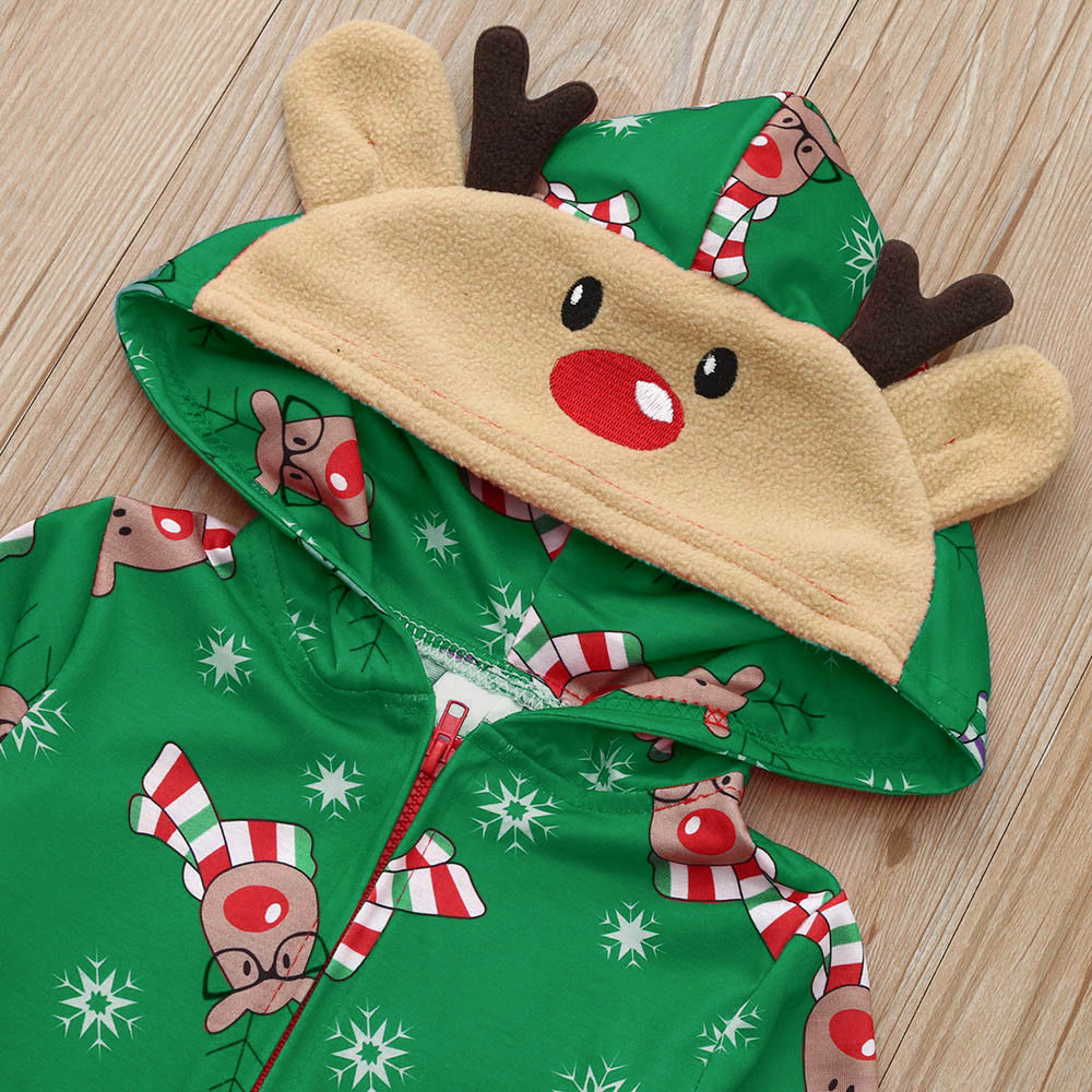 Christmas Funny Reindeer Print Matching Outfits