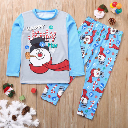 Festive Snowman Christmas Matching Family Pajamas
