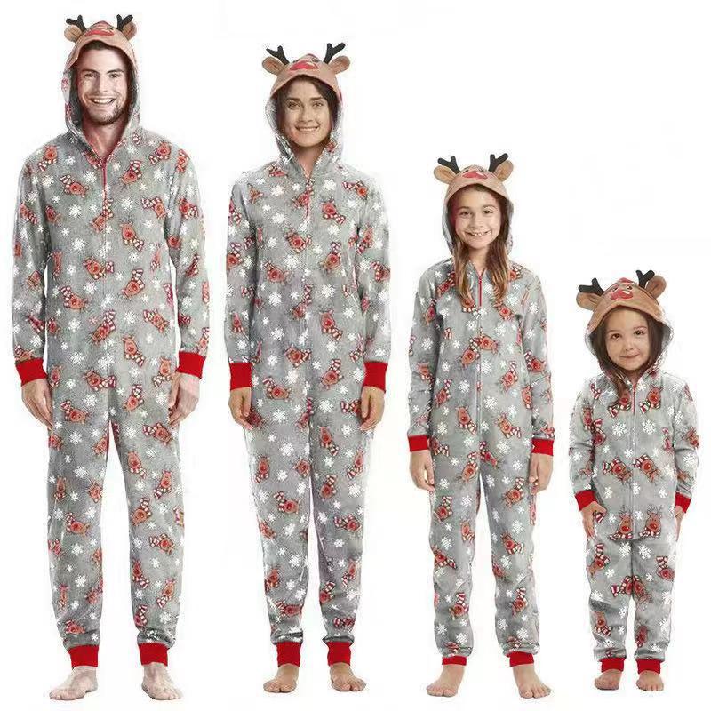 Elegant Christmas Reindeer Matching Family Outfits