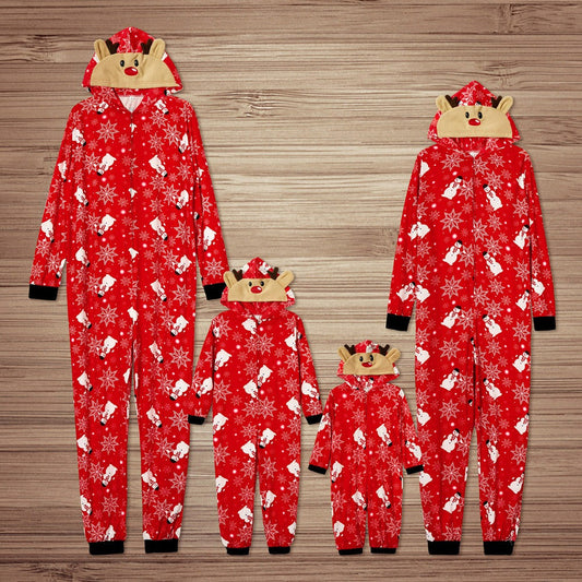 Christmas Print Snowman Matching Family Outfits