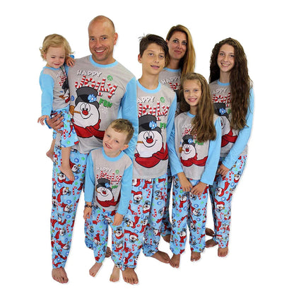 Festive Snowman Christmas Matching Family Pajamas