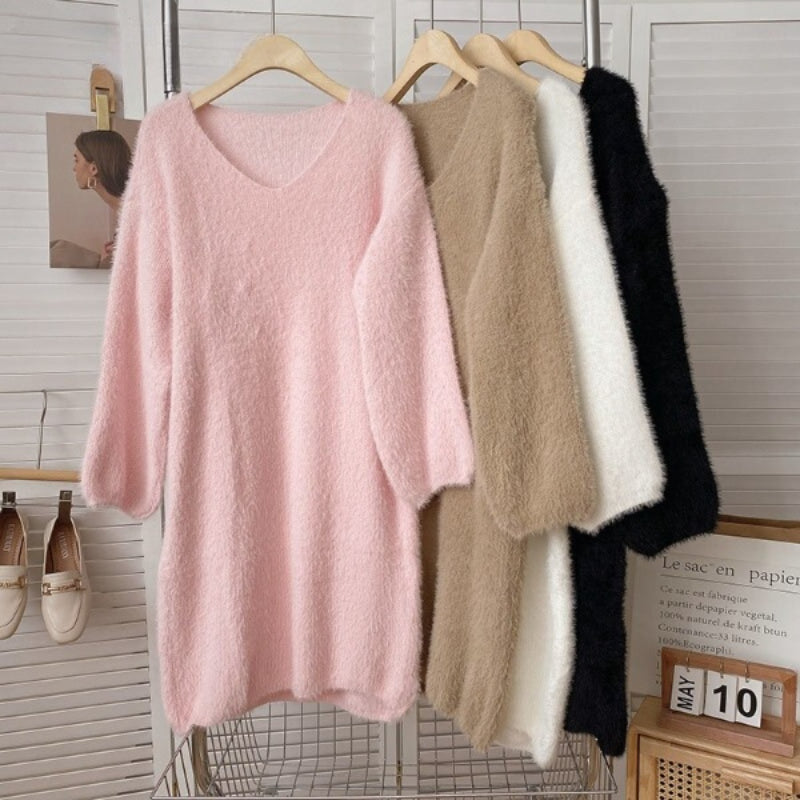 Long Sleeve Warm Soft Dresses For Women