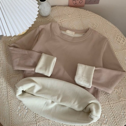 Plush Thickened Long Sleeve T-shirts For Women
