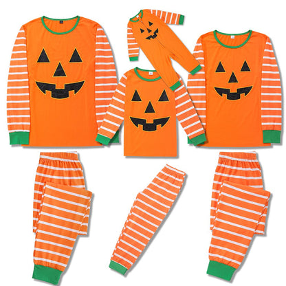 Matching Pajama Sets With Pumpkin Theme For Family