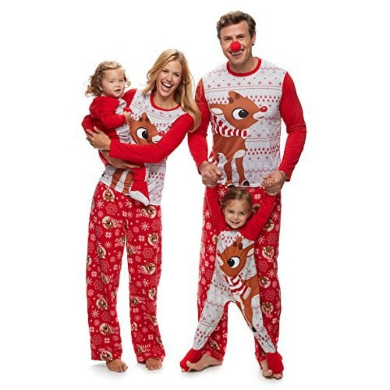 Christmas Deer Pattern Family Pajama Baby