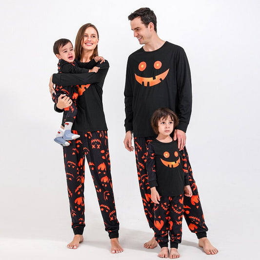 Happy Pumpkin Print Family Matching Sets