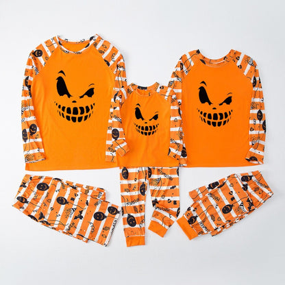 Evil Pumpkin Print Family Matching Sets