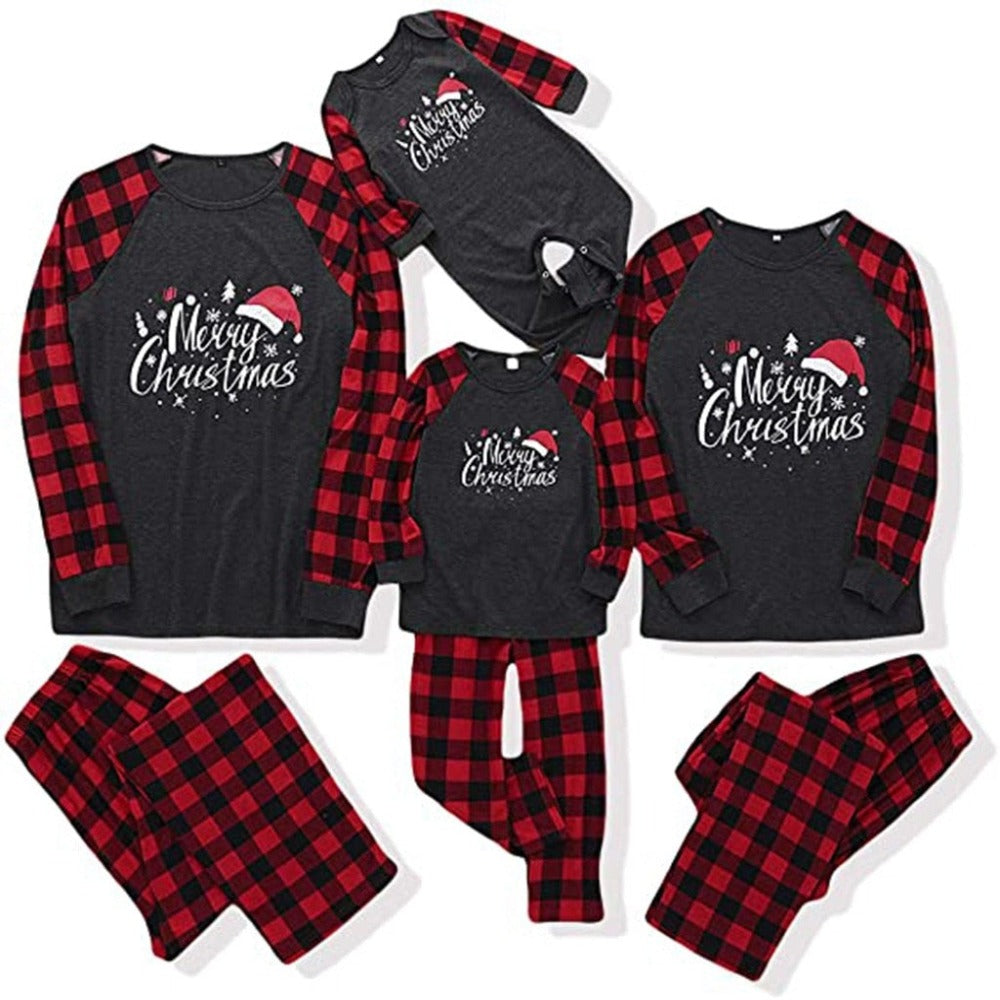Merry Xmas Printed Family Matching Pajama Set