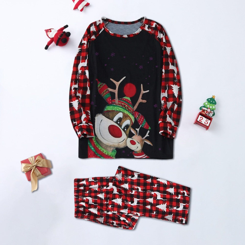 Christmas Deer Print Family Pajama Set