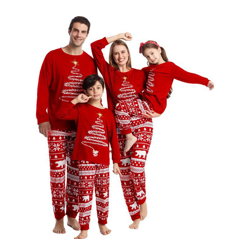 Christmas Tree Lights Print Pajama