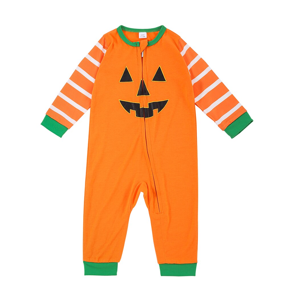 Matching Pajama Sets With Pumpkin Theme For Family