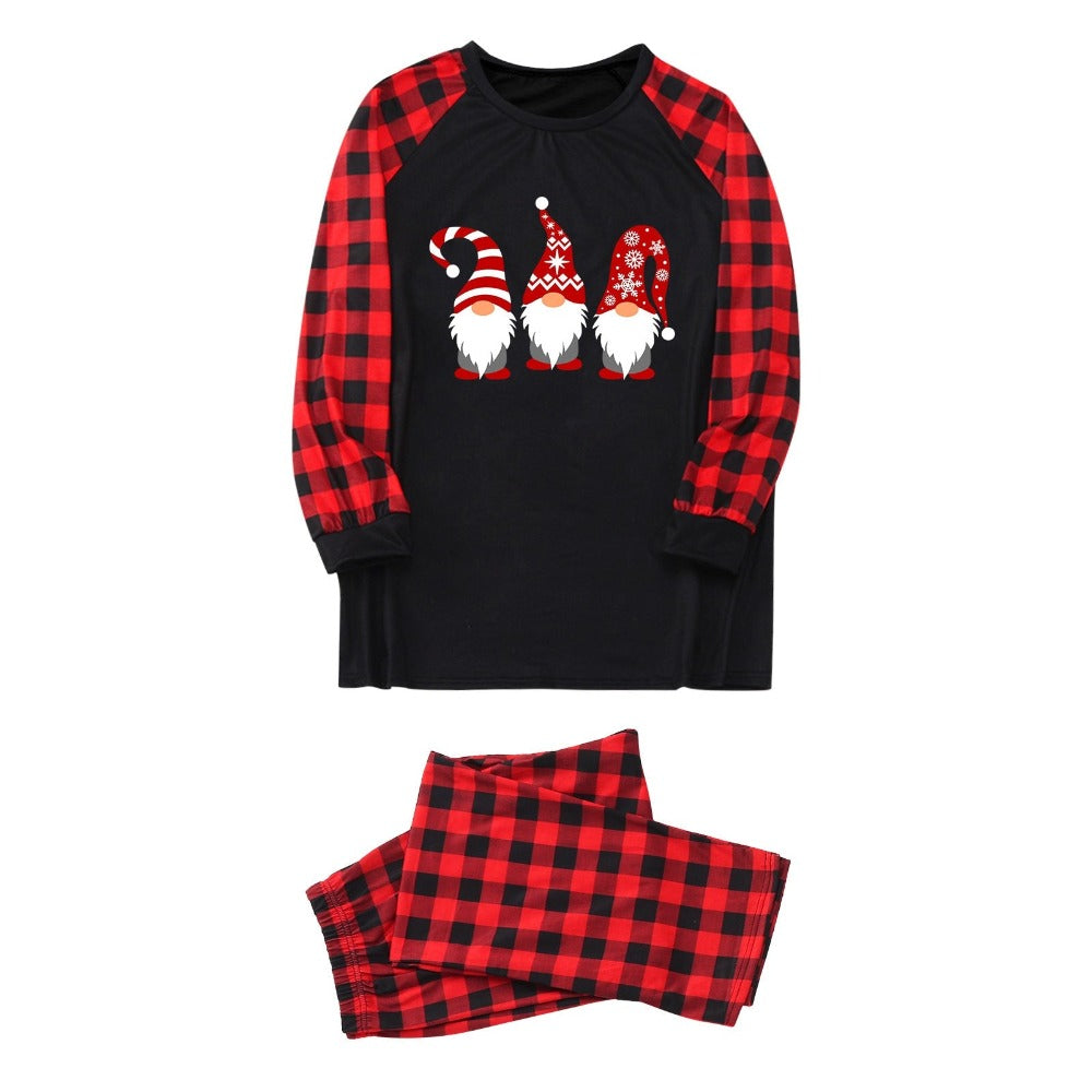 Santa Ho Ho Trio Design Family Pajama Set