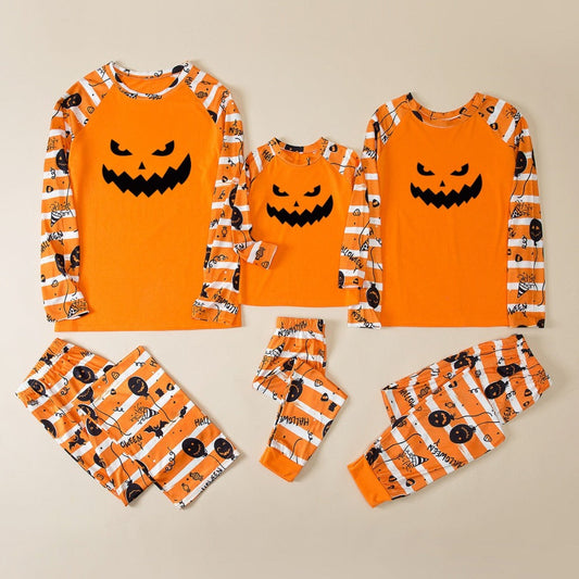 Laughter Pumpkin Print Family Matching Sets