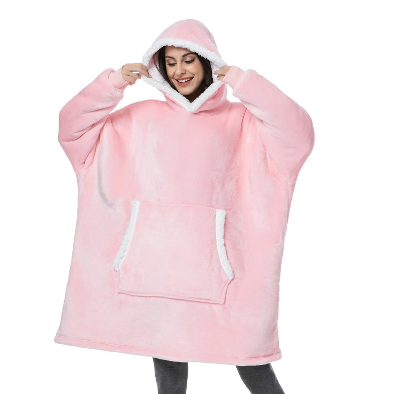 Women's Oversized Fleece Blanket Hoodie