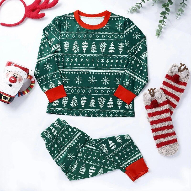 Christmas Tree Pajamas Set