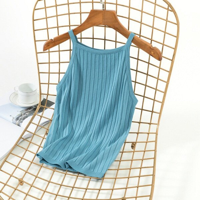 Knitted Sleeveless Slim Fit Camisole