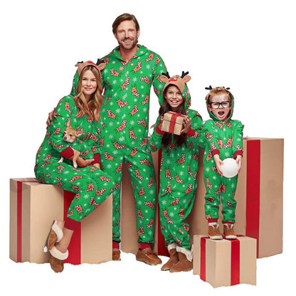 Reindeer Jumper Design Family Pajama Set